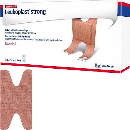 Leukoplast Strong Fabric Plasters, Knuckle (Pack of 100)