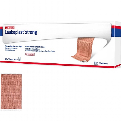 Leukoplast Strong Fabric Plasters, 3.8x2.2cm (Pack of 100)