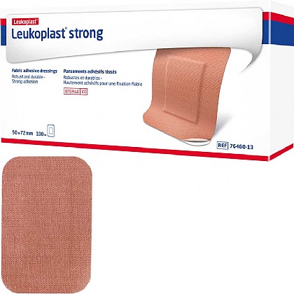 Leukoplast Strong Fabric Plasters, Large 7.2x5cm (Pack of 100)