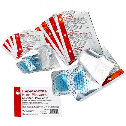 HypaSoothe Burn Plasters, Pack of 10 (Assorted)