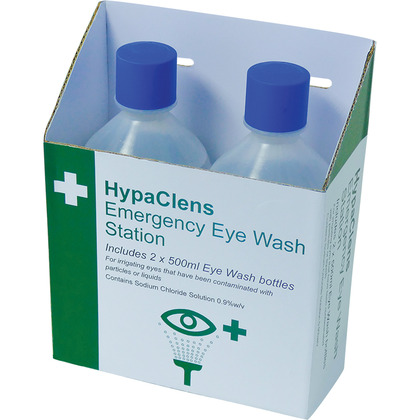 HypaClens Value Emergency Eye Wash Station (2x500ml)