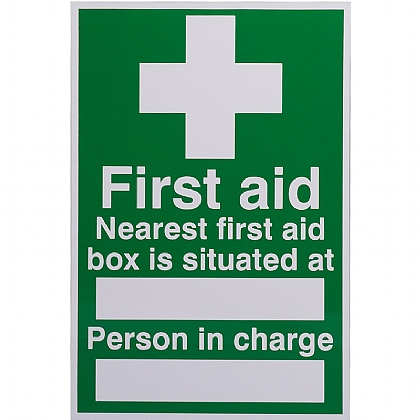 Nearest First Aid Kit Sign (20cm x 30cm)