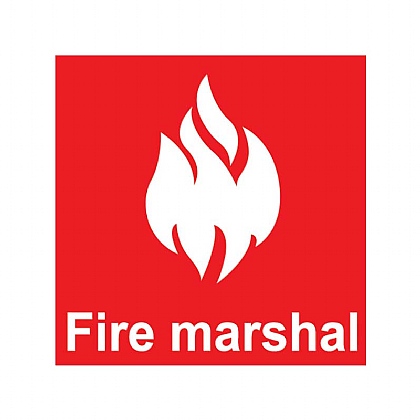 Fire Marshal Sticker for Helmets (Pack of 10)