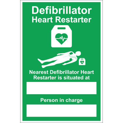 Nearest AED Sign
