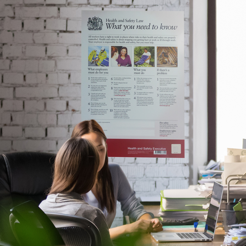 Health and safety law posters in the workplace