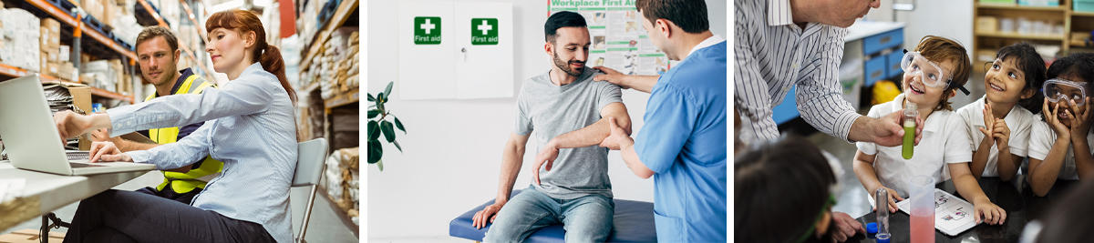 first aid room, workplace first aid, room for first aid, safety at work