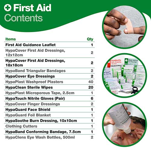 Evolution British Standard Compliant First Aid & Eyewash Kit, Small 3