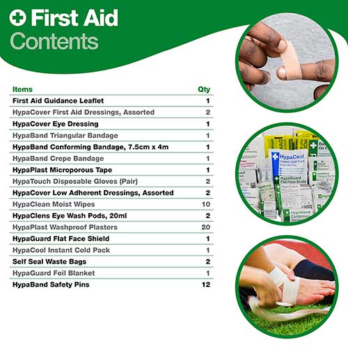 Essential Football First Aid Kit Safety First Aid