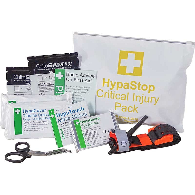 HypaStop Critical Injury Pack Standard Safety First Aid Group 