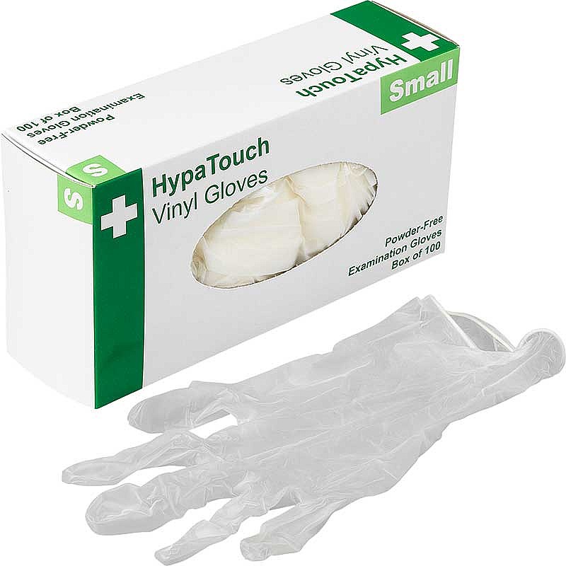 box of vinyl gloves