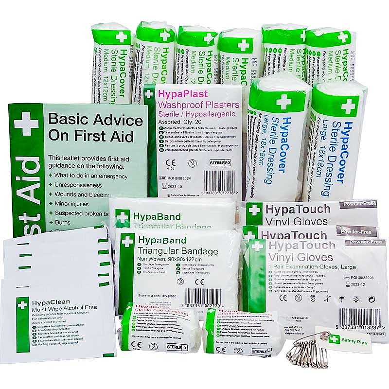 20 PERSON EMERGENCY MEDICAL HOME WORK HSE APPROVED QUALITY FIRST AID KIT REFILL