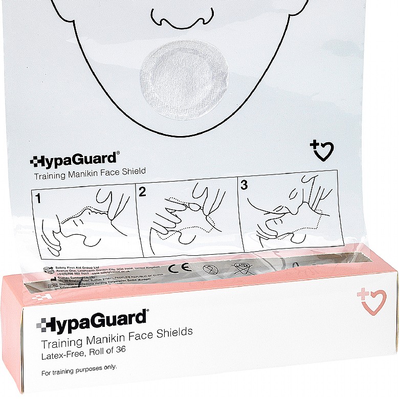 HypaGuard Training Manikin Resuscitation Face Shields on a Roll