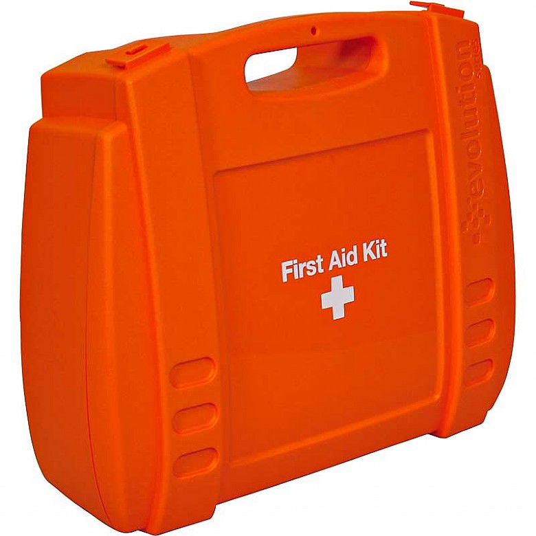 Large Evolution Orange First Aid Kit Case, Empty