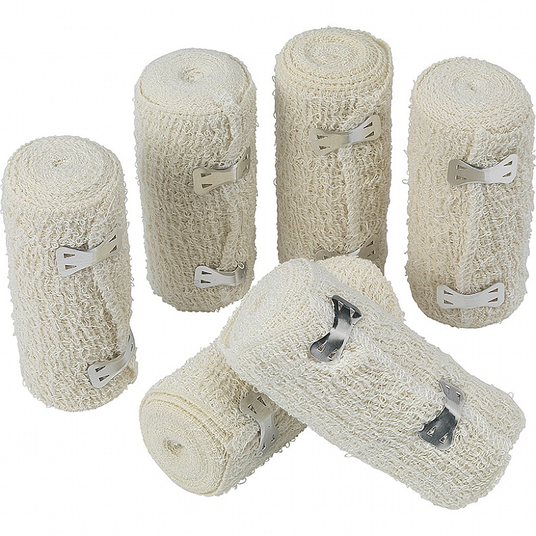 HypaBand Crepe Cotton Bandage, 10cmx4.5m (Pack of 6)