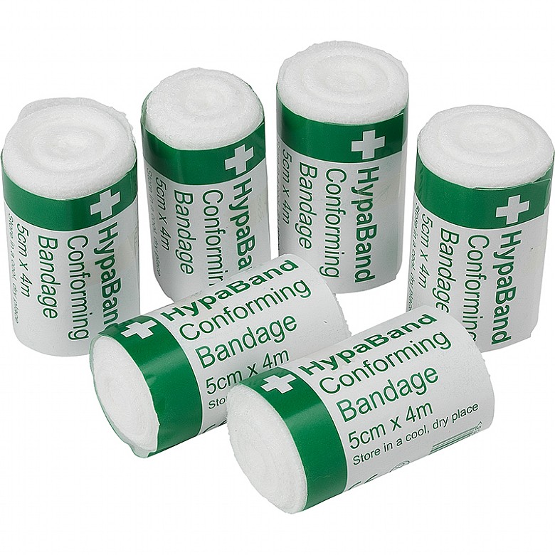 HypaBand Conforming Bandage, 5cmx4m (Pack of 6)