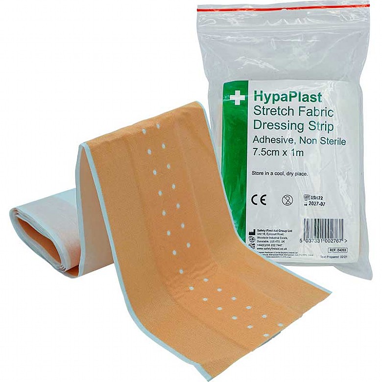 HypaPlast Fabric Dressing Strip (7.5cm x 1m)