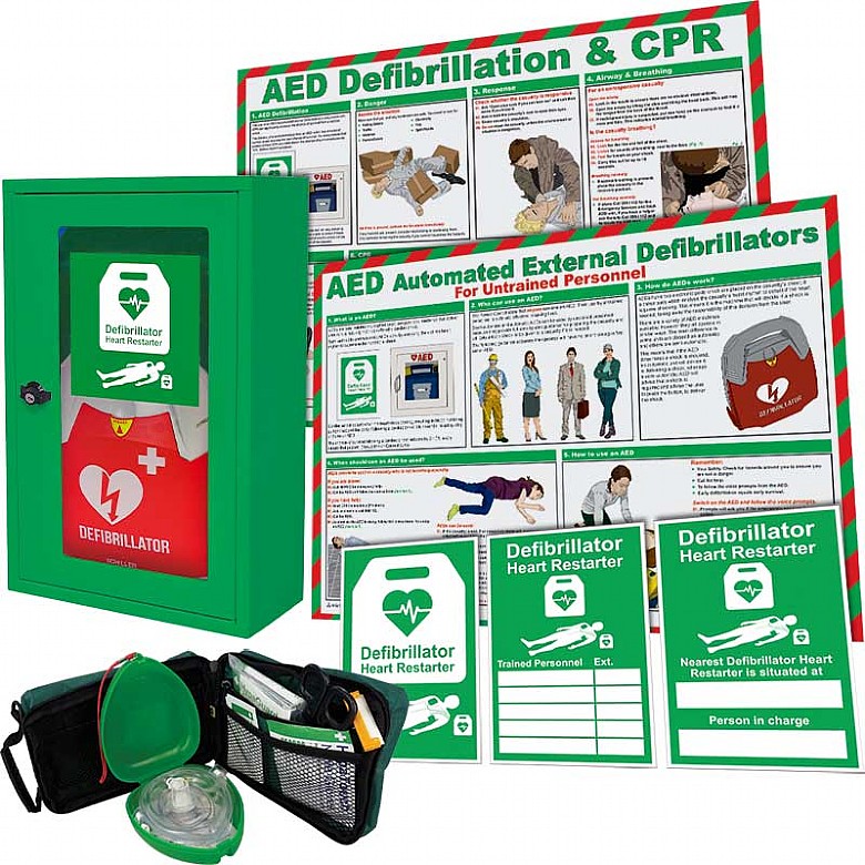 Schiller FRED PA-1 AED Automatic Bundle with Wall Cabinet