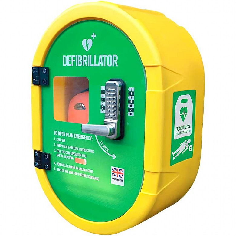 DefibSafe Outdoor AED Cabinet with Keypad Lock