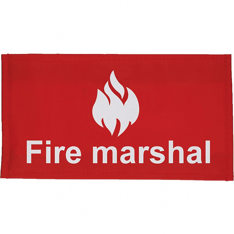 Fire Marshal Armband, Velcro Closure