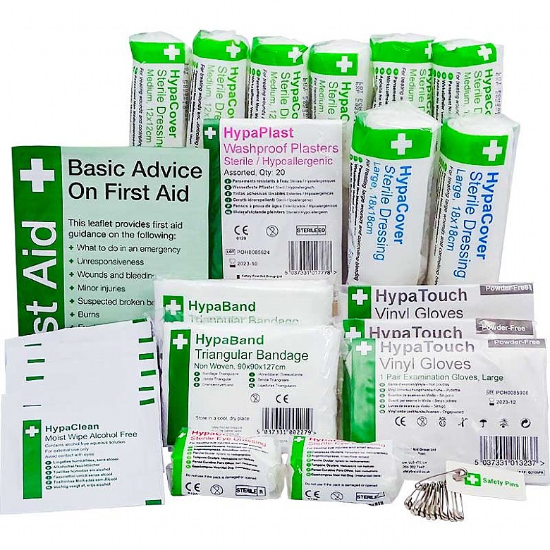 HSE Workplace First Aid Kit Refill 1-10 Persons
