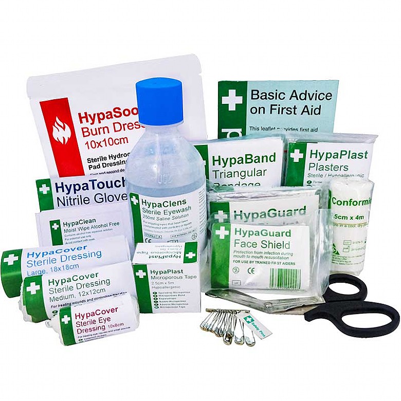 British Standard Compliant Travel First Aid Kit Refill