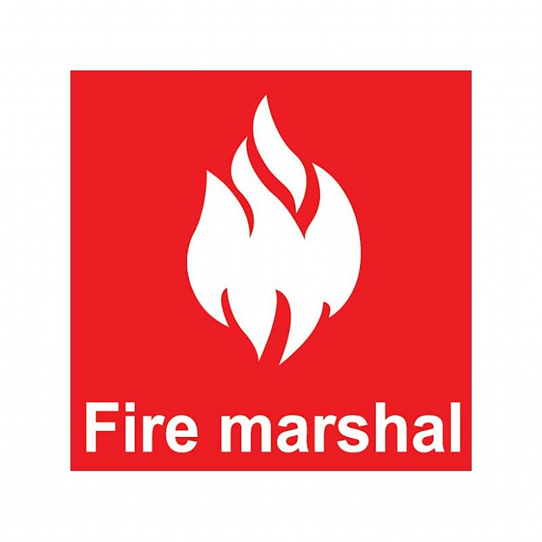 Fire Marshal Sticker for Helmets (Pack of 10)