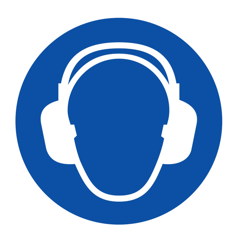 Ear Protection PPE Vinyl Sticker