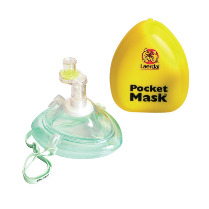 Laerdal Pocket Face Mask Complete with O2 Inlet Hard Case