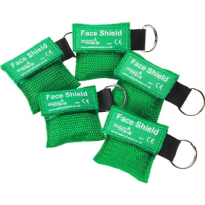 HypaGuard Key Fob Face Shield, Pack of 5