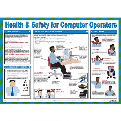 Health and Safety for Computer Operators, Laminated
