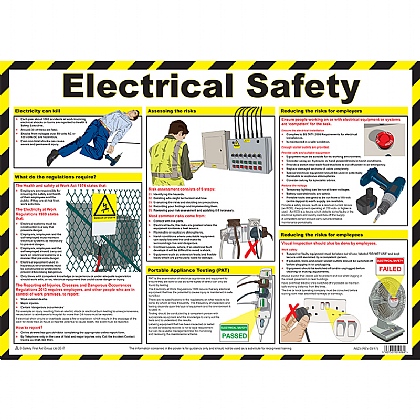 First Aid Electrical Safety Poster
