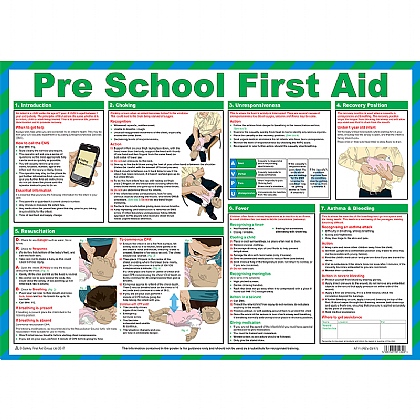 Pre School First Aid Poster