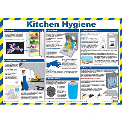 Kitchen Hygiene Poster, Laminated
