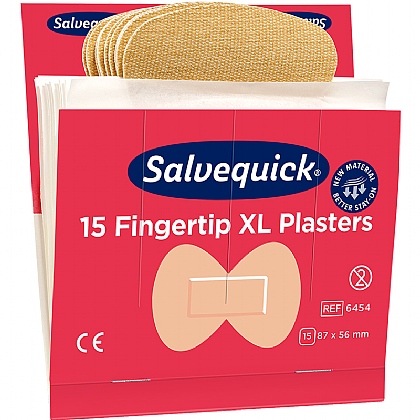 Salvequick Non-Sterile Fingertips Plaster (Pack of 6)