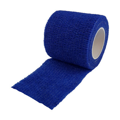 Blue Cohesive Bandages Non-Woven, 5cmx4.5m