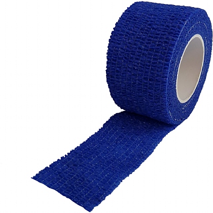 Blue Cohesive Bandages Non-Woven, 2.5cmx4.5m