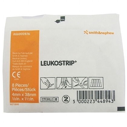 Leukostrip Skin Closures, 0.4x3.8cm (Pack of 400)