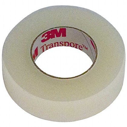 3M Transpore Surgical Tapes, 2.5cm x 9.1m, single