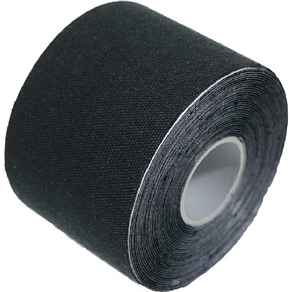 HypaPlast Kinesiology Tape, Black, 5cm x 5m