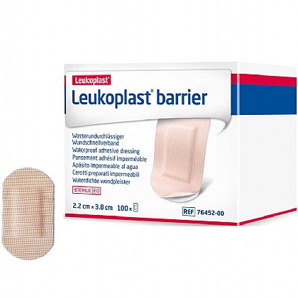 Leukoplast Barrier Waterproof Plasters, 3.8x2.2cm (Pack of 100)