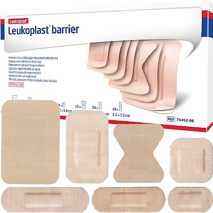 Leukoplast Barrier Waterproof Plasters, Assorted (Pack of 120)
