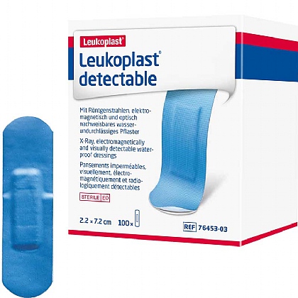 Leukoplast Detectable X-Ray Plasters, 7.2x2.2cm (Pack of 100)