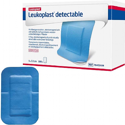 Leukoplast Detectable X-Ray Plasters, 7.2x5cm (Pack of 100)
