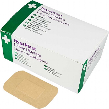 HypaPlast Fabric Plasters, 7.2x5cm (Pack of 100)