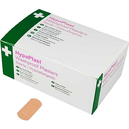 HypaPlast Pink Washproof Plasters, 3.8x1.9cm (Pack of 100)