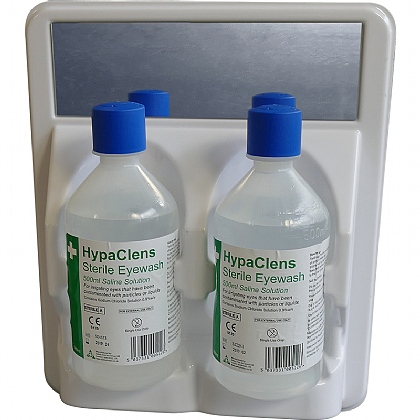 HypaClens Eyewash Station with 2 HypaClens Eyewash Bottles (500ml)