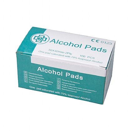 Pre-Injection Alcohol Pad Box of 100
