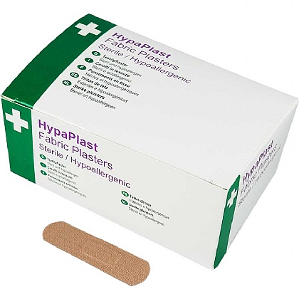 HypaPlast Heavy Duty Fabric Plasters, 7.2x2.5cm (Pack of 100)