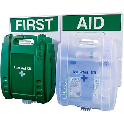 Evolution British Standard Compliant Eyewash & First Aid Point, Medium