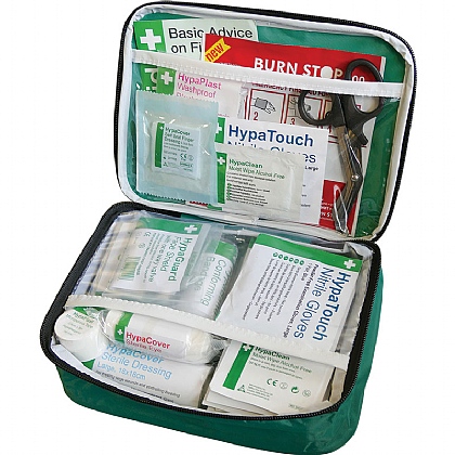 British Standard Compliant First Aid Kit in Nylon Case (Pack of 10)